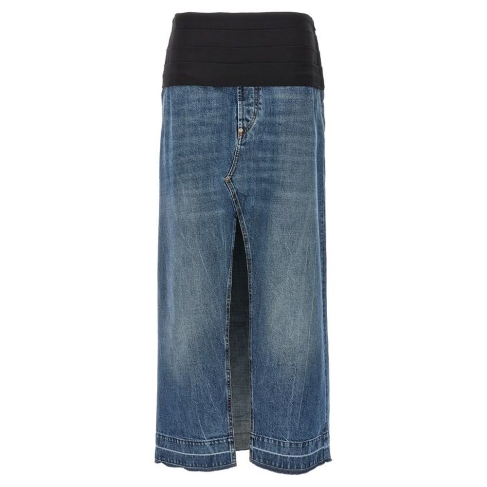 Stella McCartney Blue Cotton Mini Women's Skirt